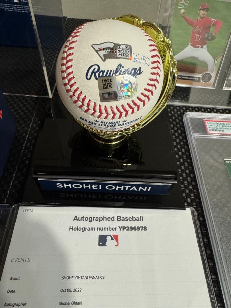 【50個限定】大谷翔平 直筆サイン MLB初投打規定数達成記念 MLBホログラム