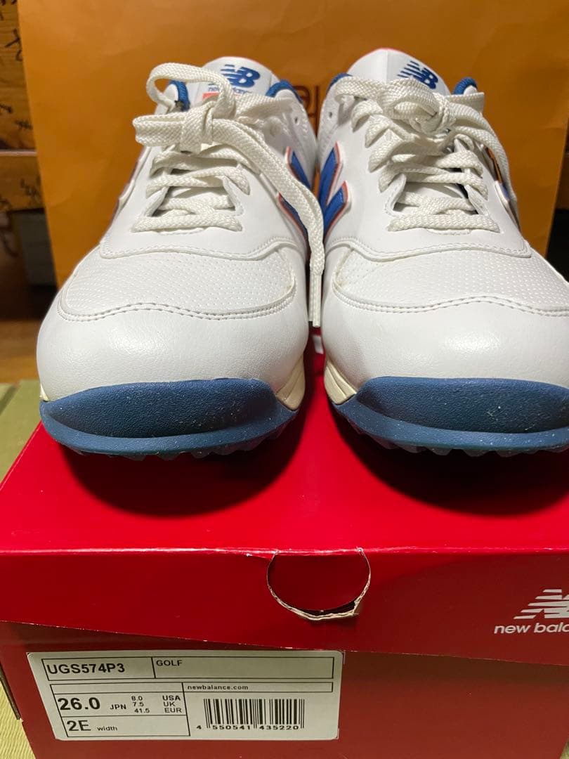 ニューバランス574 ゴルフシューズ 26.0cm 9ホール使用