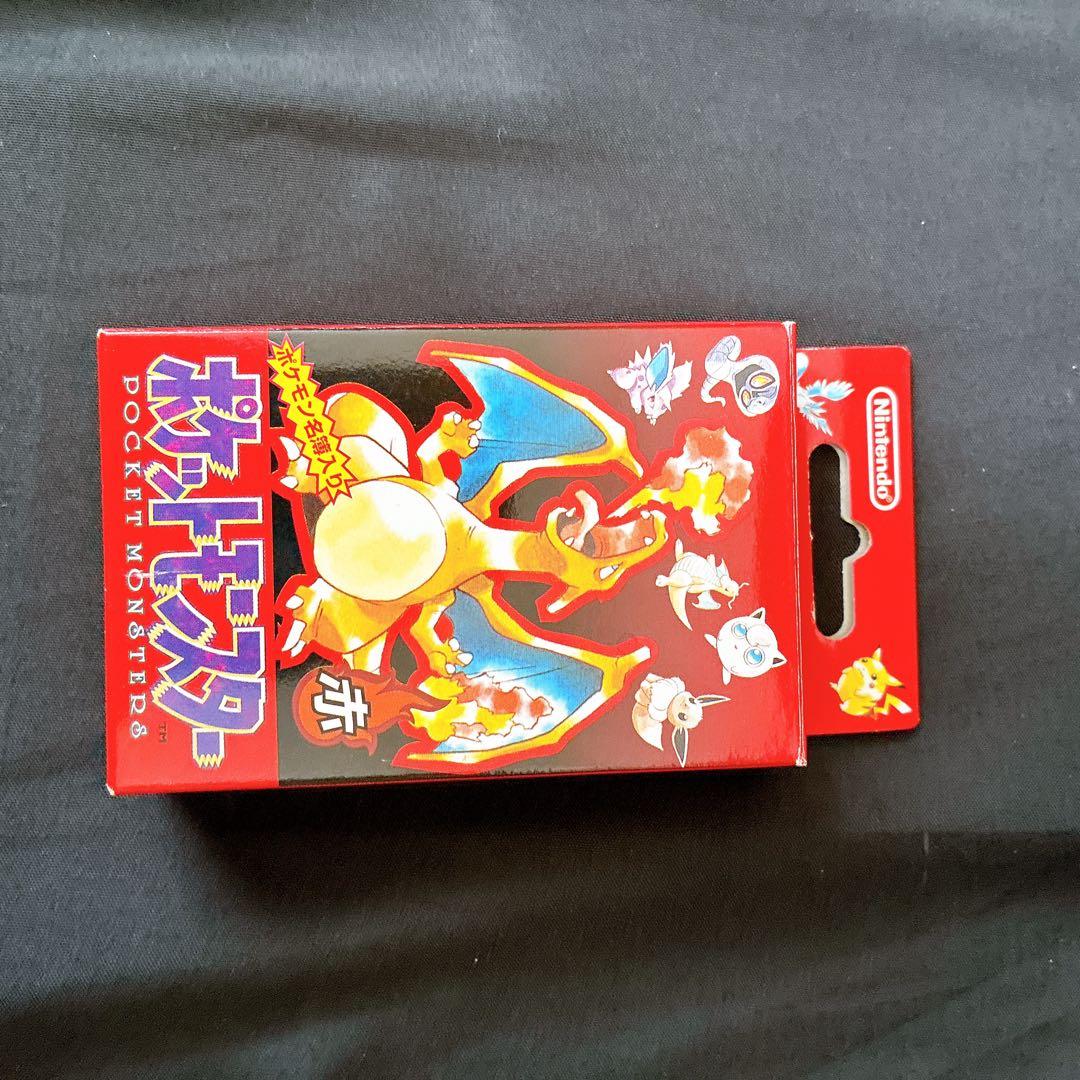 ポケモンカード　ポケットモンスター　赤　トランプ　レッド