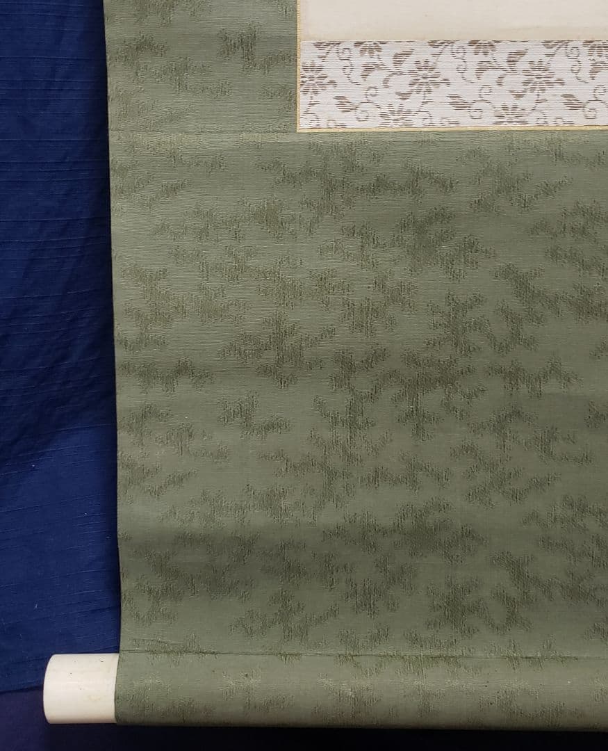 【滝上の虎図】福井江亭 2564 トラ　掛け軸　肉筆