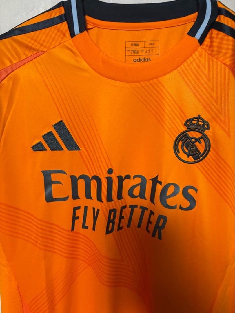 アディダス レアルマドリード 24-25 アウェイ オレンジ ユニフォーム2XL