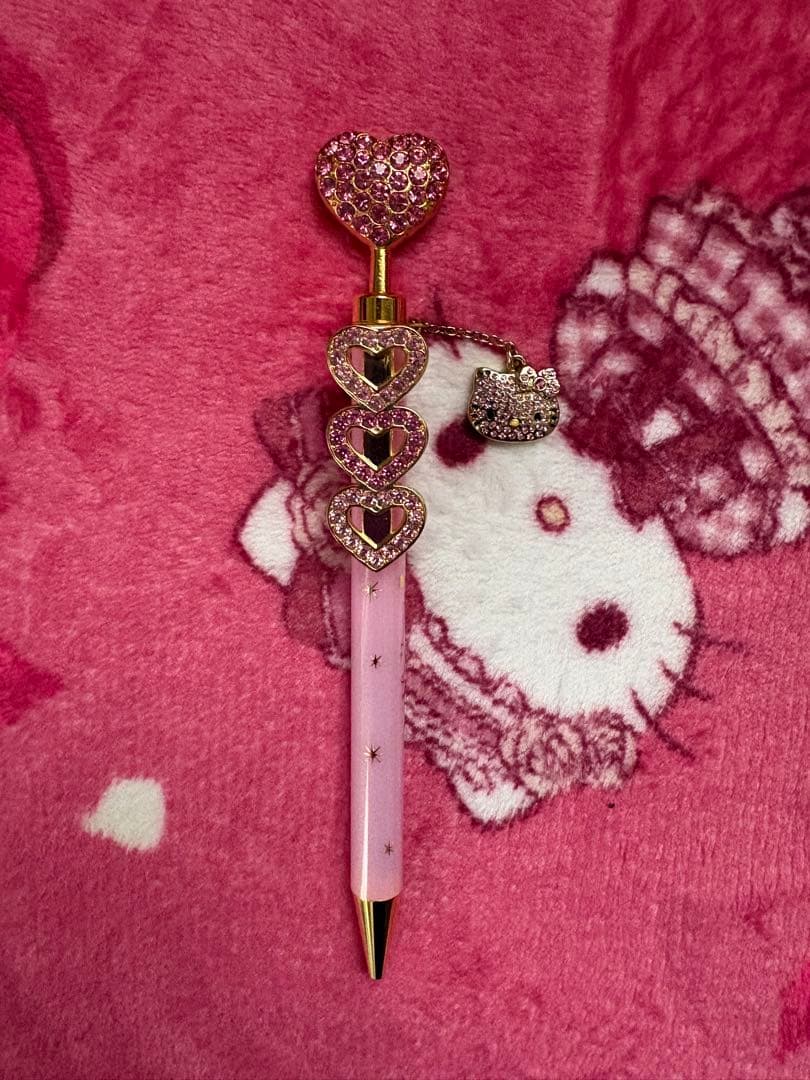 サンリオ　ハローキティ　キラデコシャープペンボールペンハートSP レア【希少】