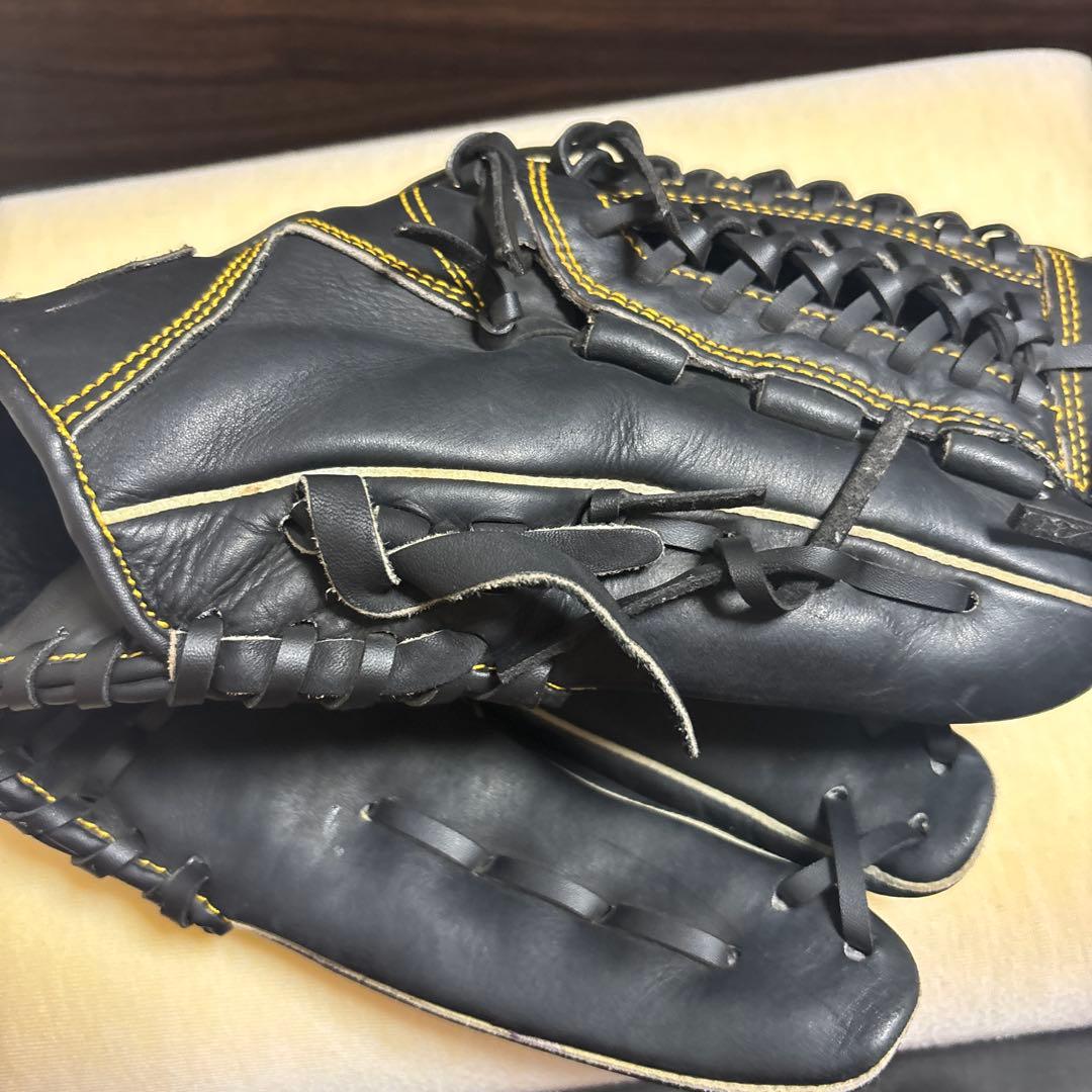 Mizuno 黒 レザーグローブ 使わないんでめっちゃ安く売ります