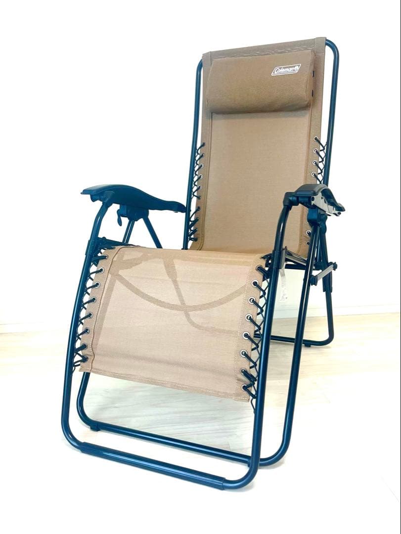 【大至急】引っ越しの為リクライニングアウトドアチェア ベージュ