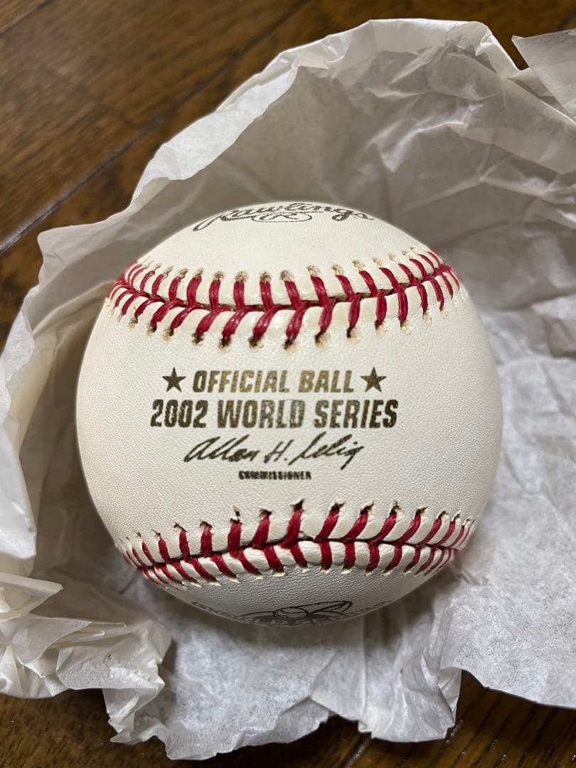 2002 ワールドシリーズ　オフィシャルボール　新庄剛志　アメリカ購入品
