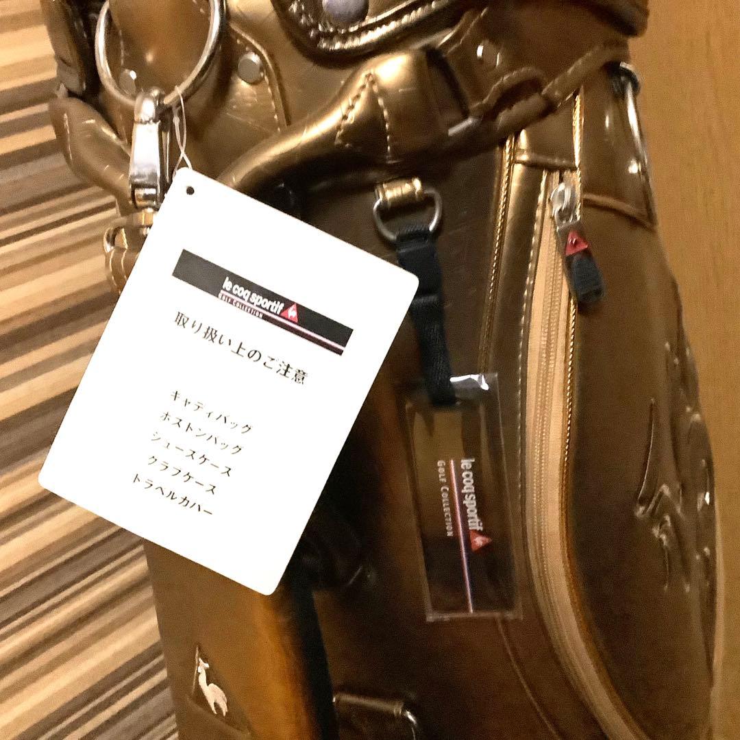 新品 ルコック スポルティフ レディース キャディバッグ モノグラムゴールド