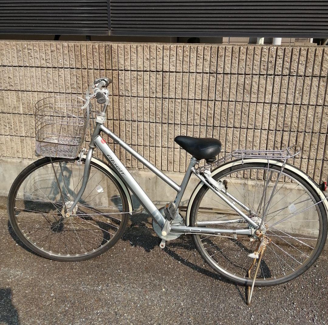アルベルト　bridgestone albelt 通学自転車　引き取り　シルバー