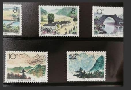 中国切手 特73 革命の揺籃 井岡山 8種完 1965年