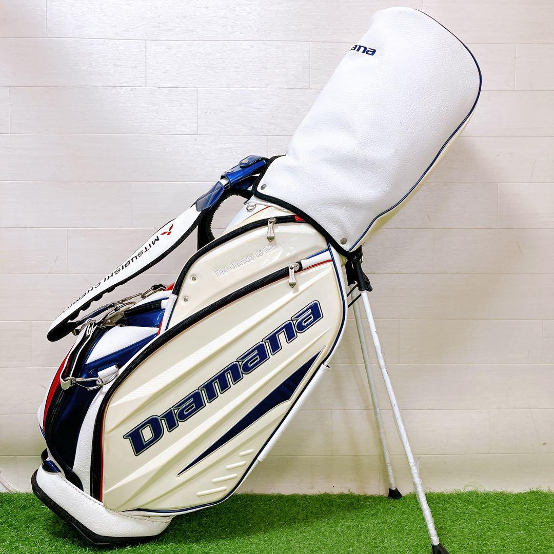 M1.ディアマナ　スタンド式　エナメル高級キャディバッグ　ゴルフクラブケース