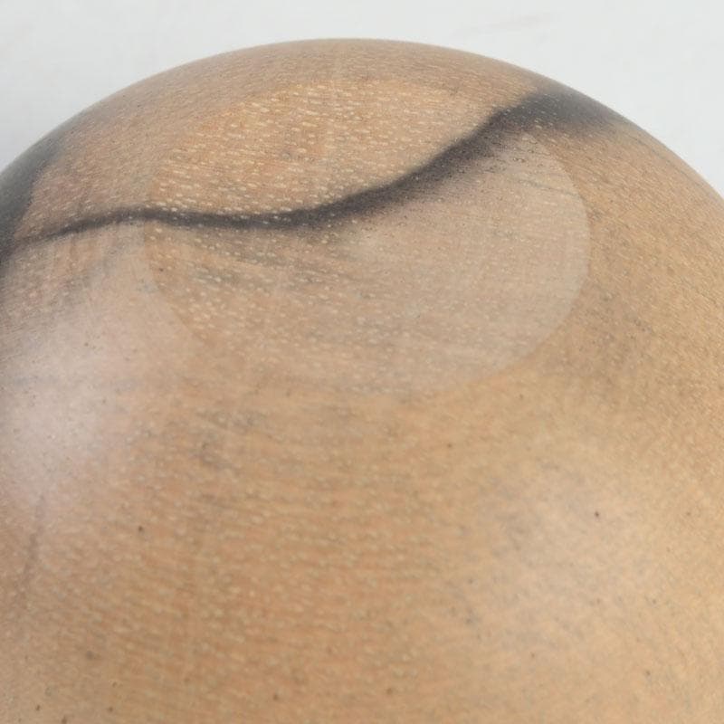 茶道具　黒柿製　宝珠　香合　V　9745