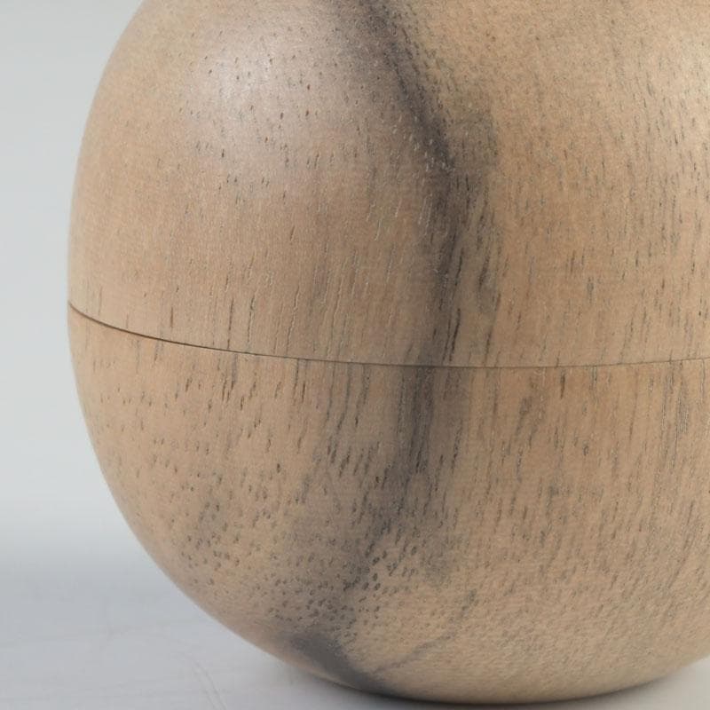 茶道具　黒柿製　宝珠　香合　V　9745