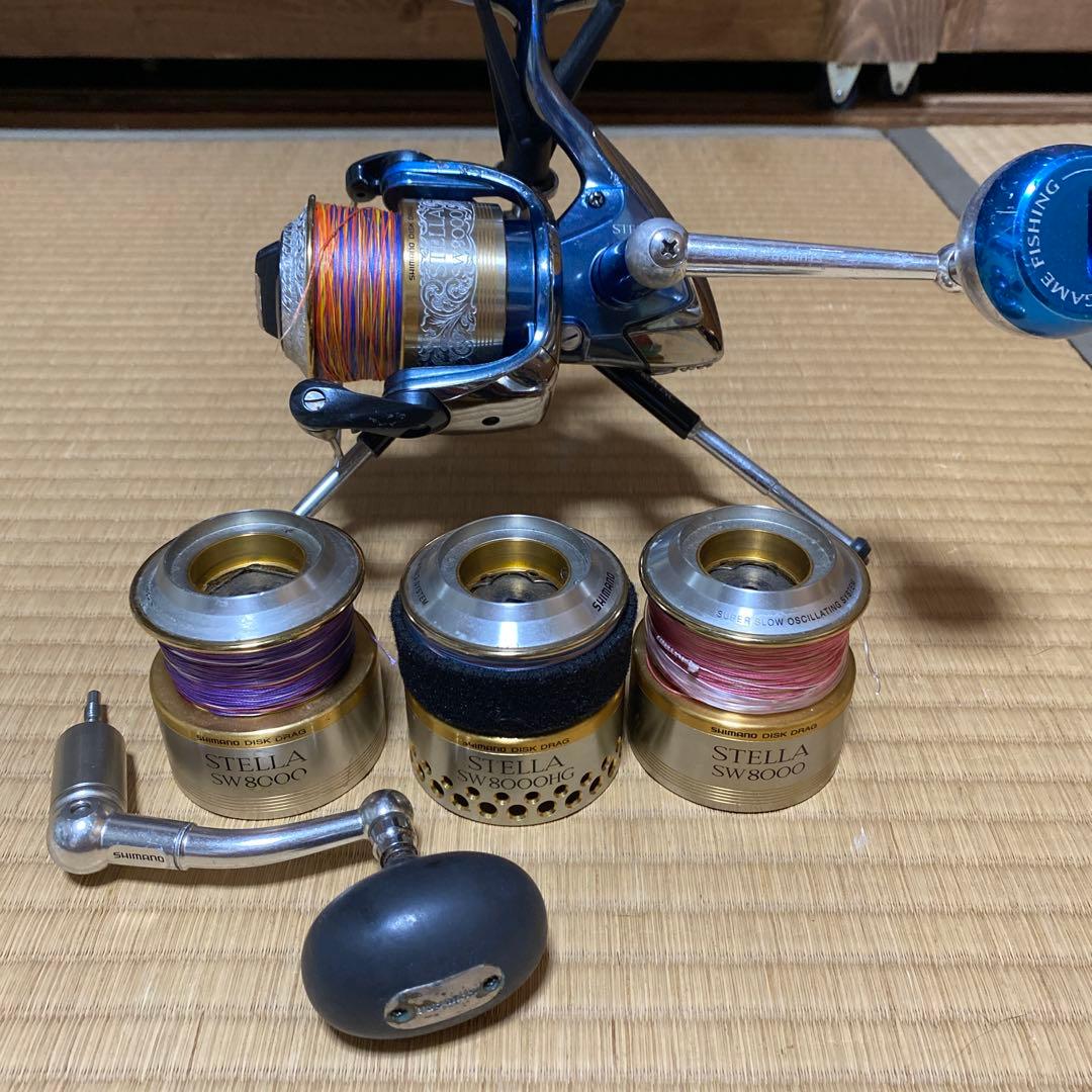 STELLA SW8000 リール スプール3個付き