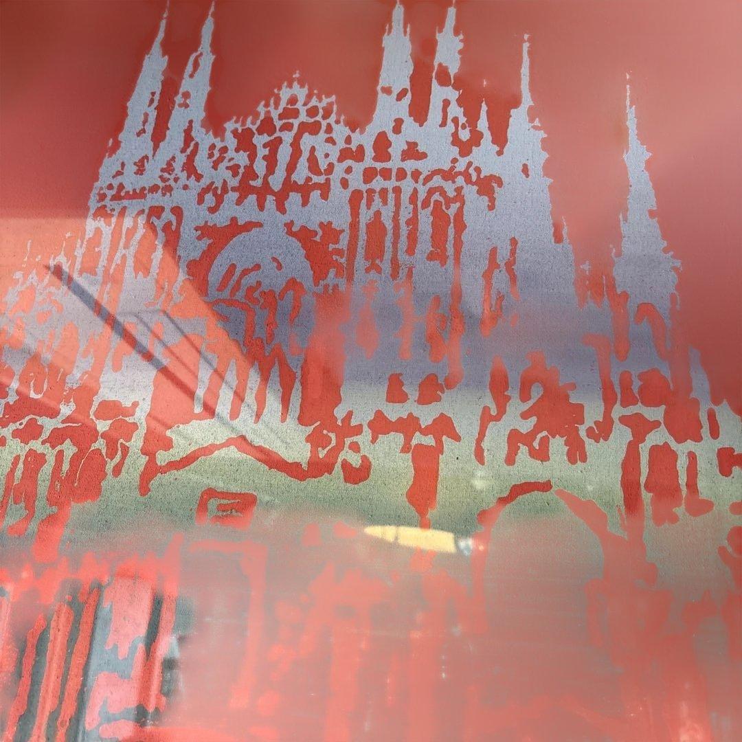 シャトー水彩画 横91センチ縦65センチ