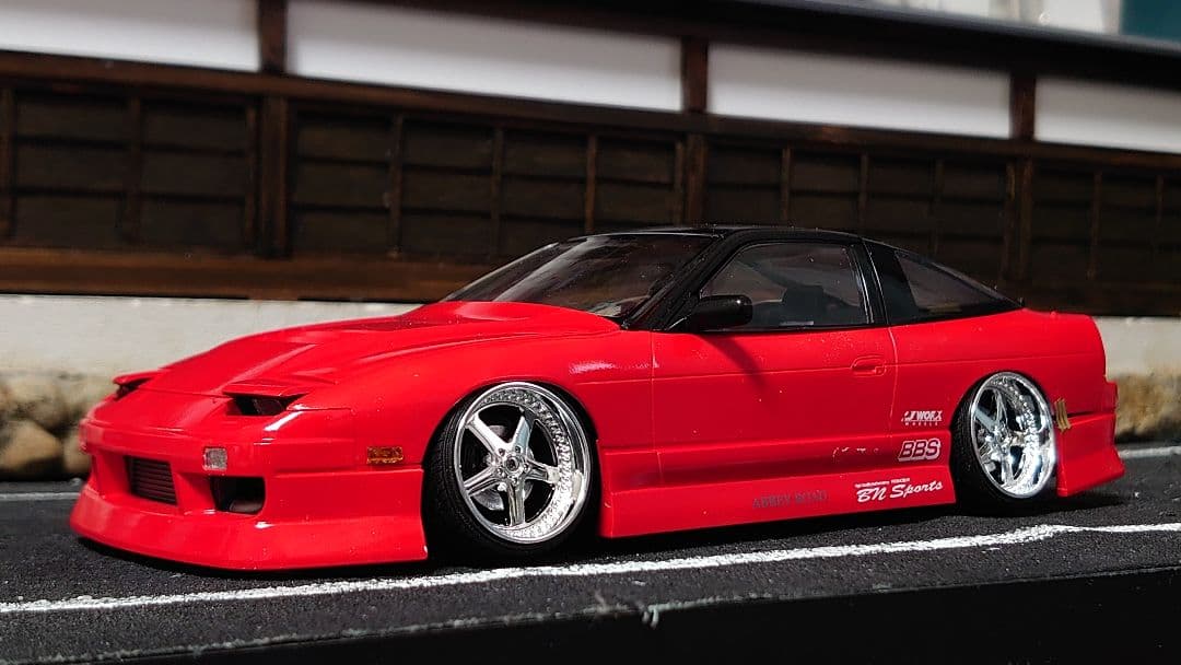 1/24 アオシマ bnスポーツ 180sx 完成品