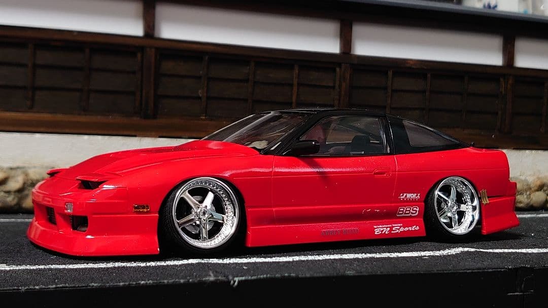 1/24 アオシマ bnスポーツ 180sx 完成品