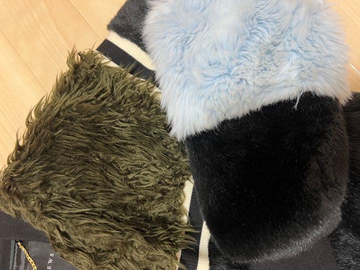 レア！美品　異素材ファーMIXブルゾン　セントアンドリュース　ジップジャケット