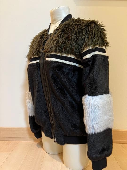 レア！美品　異素材ファーMIXブルゾン　セントアンドリュース　ジップジャケット