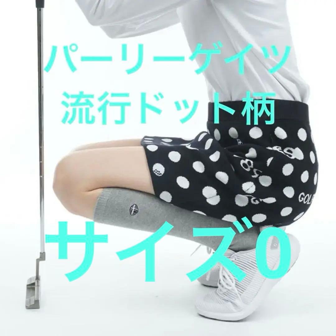 PEARLY GATES ドット柄ニットゴルフスカート