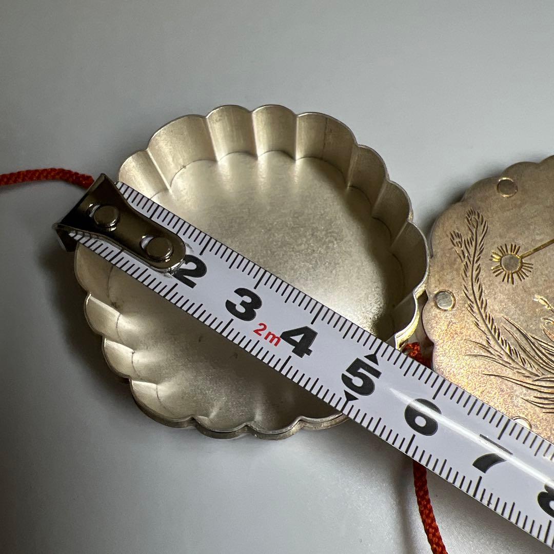 皇室ボンボニエール　鳳凰雅楽火災太鼓　純銀生駒製　共箱付　72g