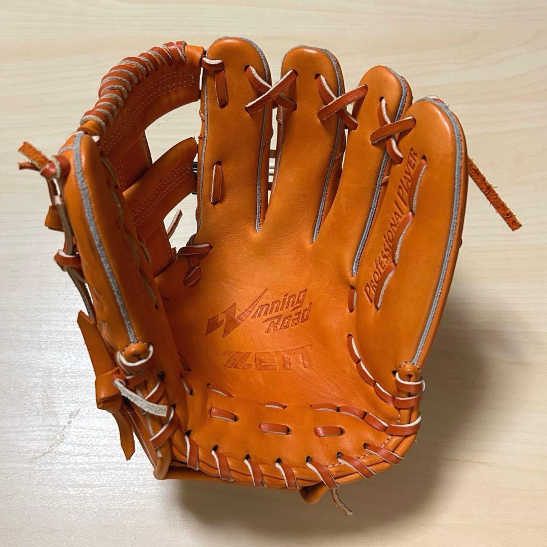 【美品】　ZETT ゼット　軟式グローブ ウイニングロード サイズ4 中・高生〜