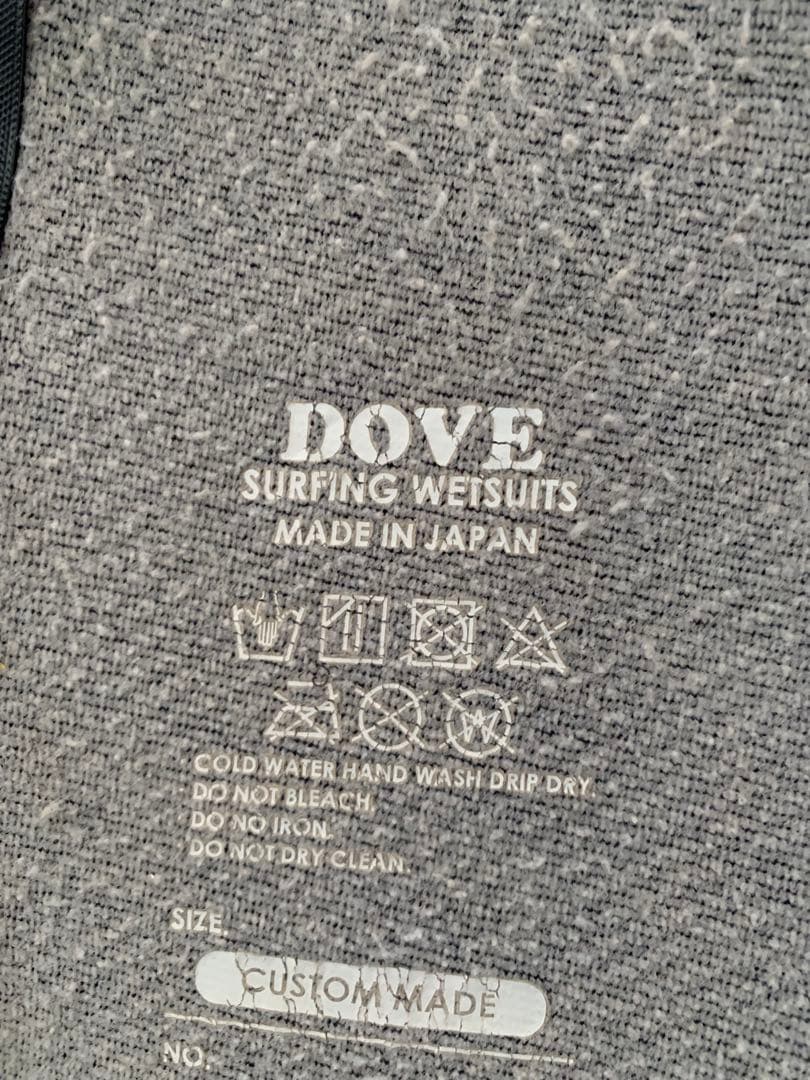 DOVE 5✖️3 セミドライ　ウェットスーツ　カスタムメイド170cm 60kg
