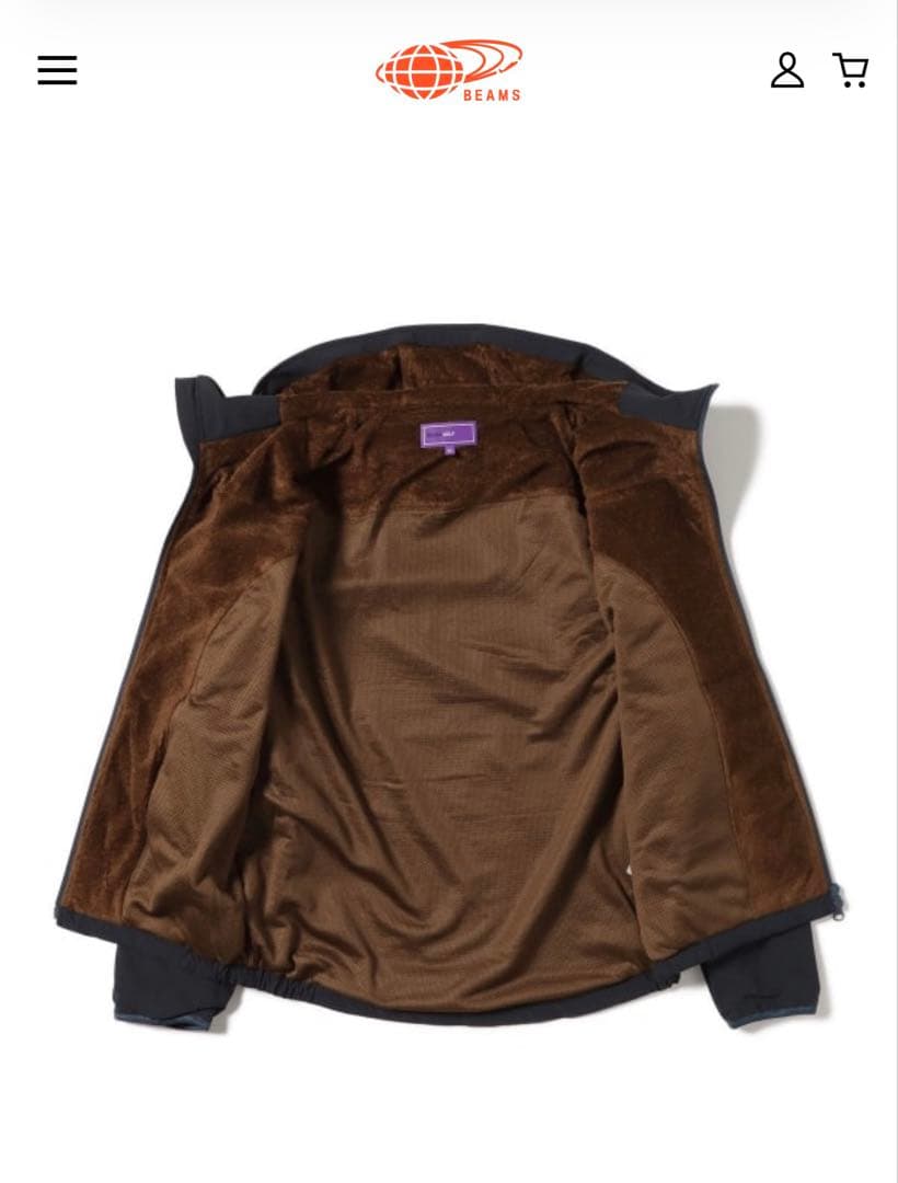 BEAMS GOLF PURPLE LABEL 撥水コーデュラストレッチフーディ