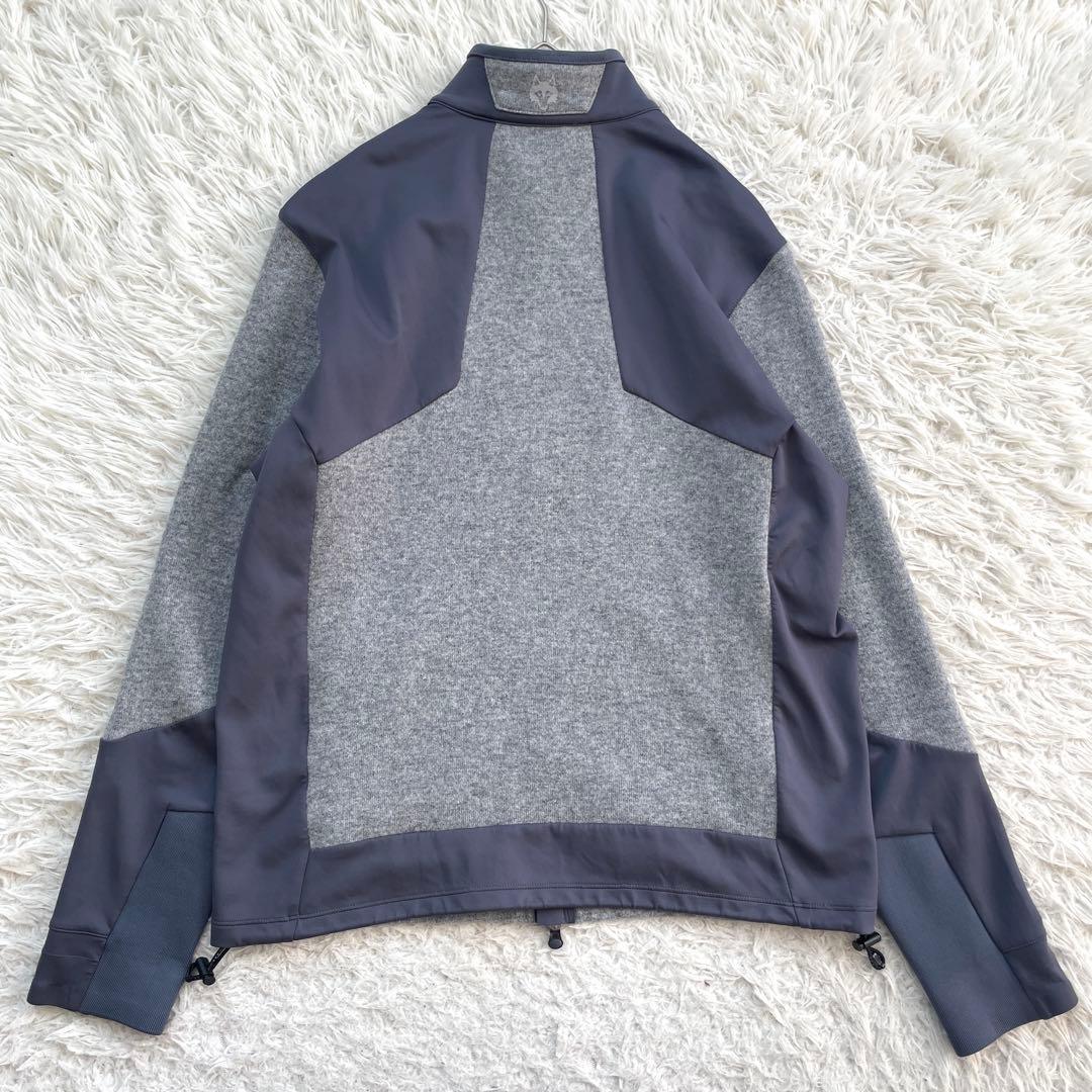 美品　GREYSON 長袖　マルチカラー　ジップ　フリース