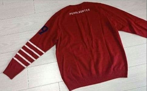 パーリーゲイツ★メンズカシミアセーター★サイズ５(Ｌ)