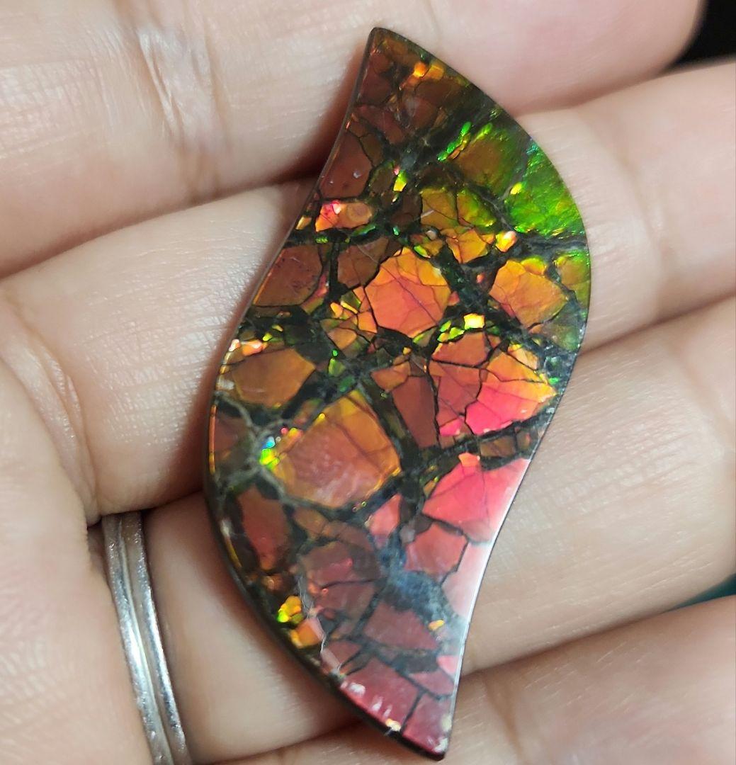 高品質！特大！天然アンモライト 30.233ct