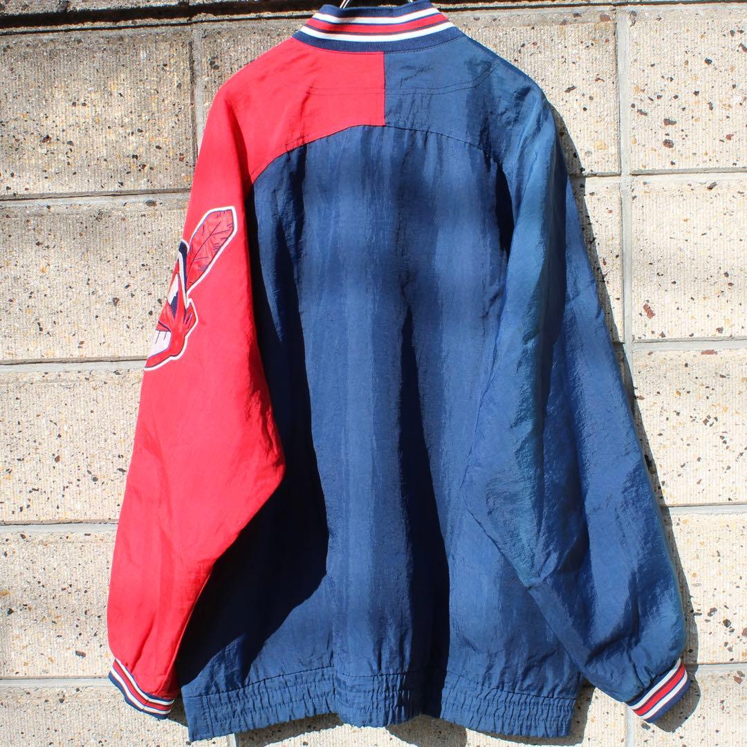 Starter 90s クリーブランド インディアンス XL 古着プルジャケット