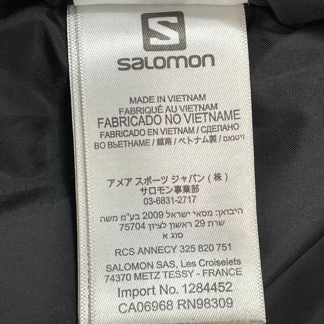SALOMON スキーウェア　防風ジャケット　XL ブラック