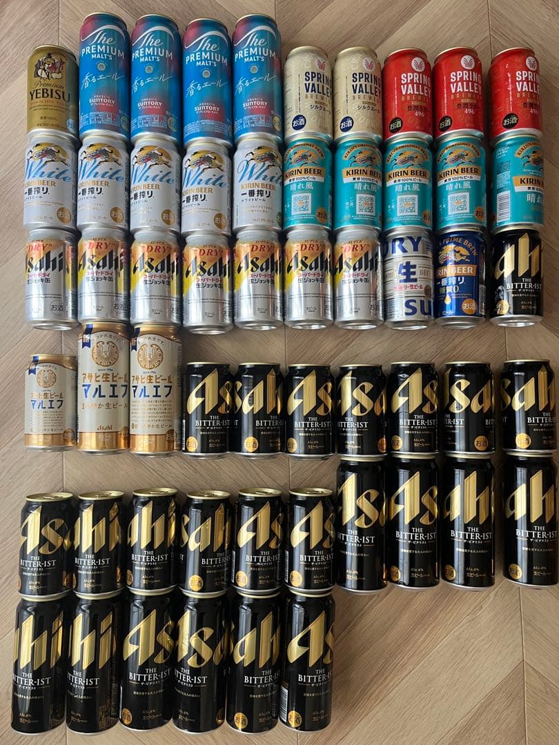 ビール　詰め合わせ　56本（内500ml 16本）