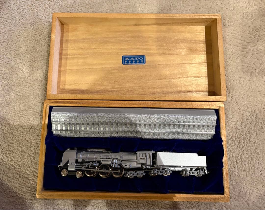 KATO 蒸気機関車 C62-2 金属製 精密模型 木箱入り レール付き