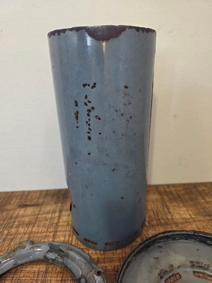 激レア　８型　ブルーグレー部品　アラジンストーブ　ビンテージストーブ　ストーブ