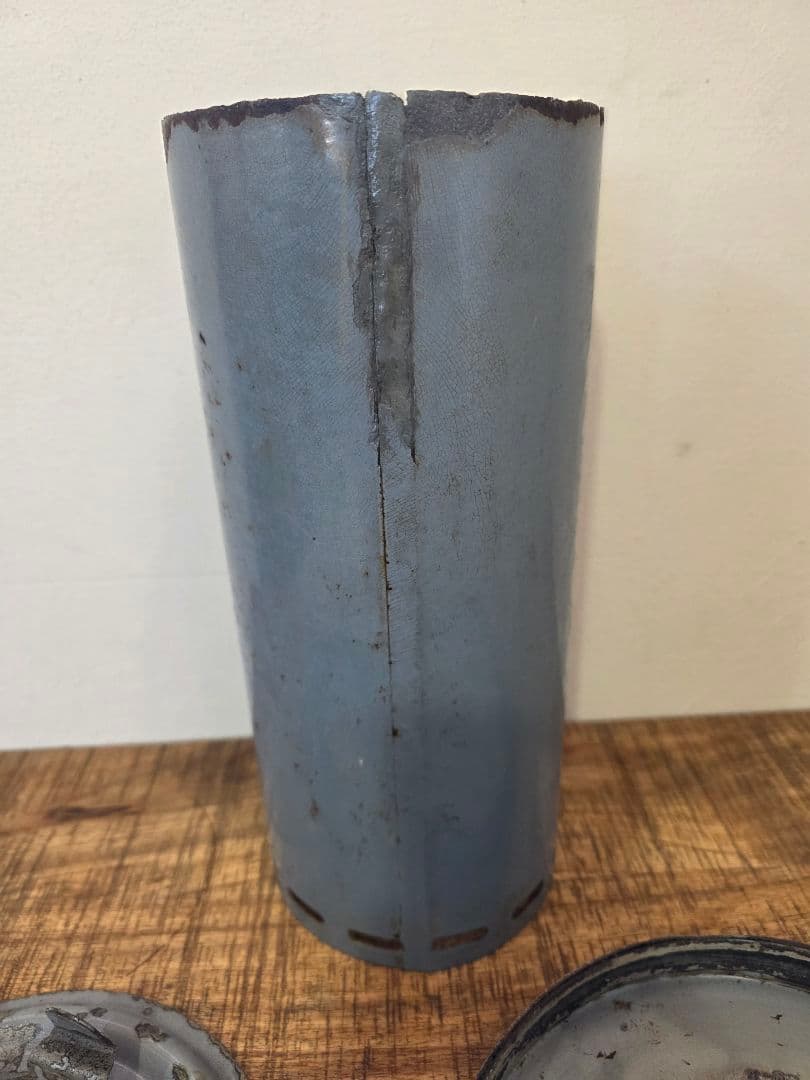 激レア　８型　ブルーグレー部品　アラジンストーブ　ビンテージストーブ　ストーブ