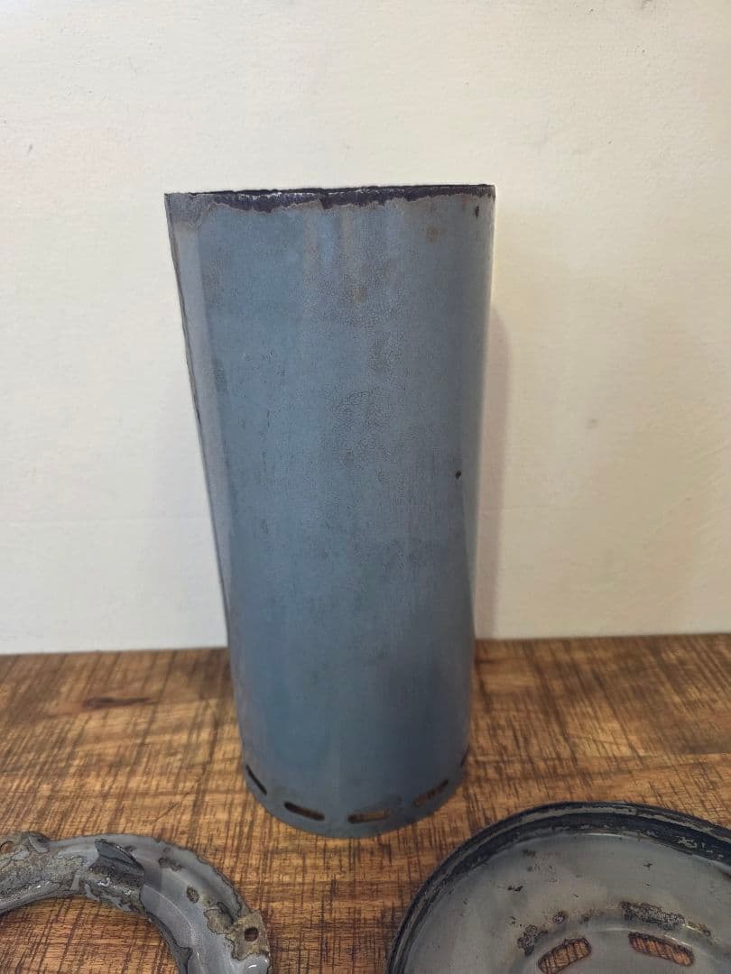 激レア　８型　ブルーグレー部品　アラジンストーブ　ビンテージストーブ　ストーブ