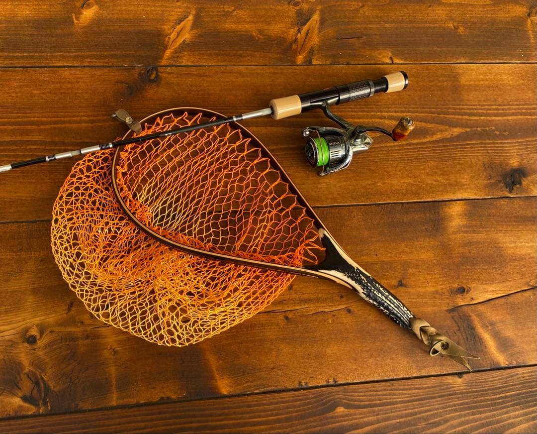 トラウトロッド　パックロッド　スピニングロッド　渓流釣り　グラス　カワセミ模様