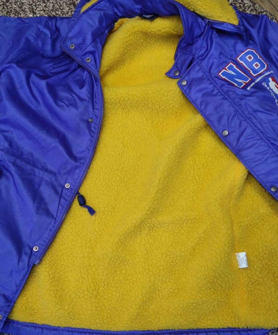80S〜90S レイカーズ ベンチコート　NBAオフィシャルライセンスプロダクト