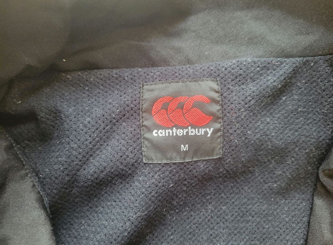 Canterbury フルジップジャケット M 黒/赤