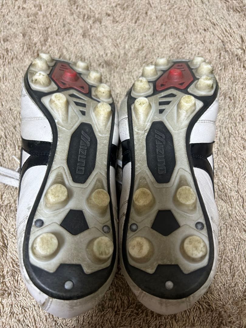 ミズノモレリアIIJAPAN ショートタン/クロスステッチ(ホワイト×ブラック)