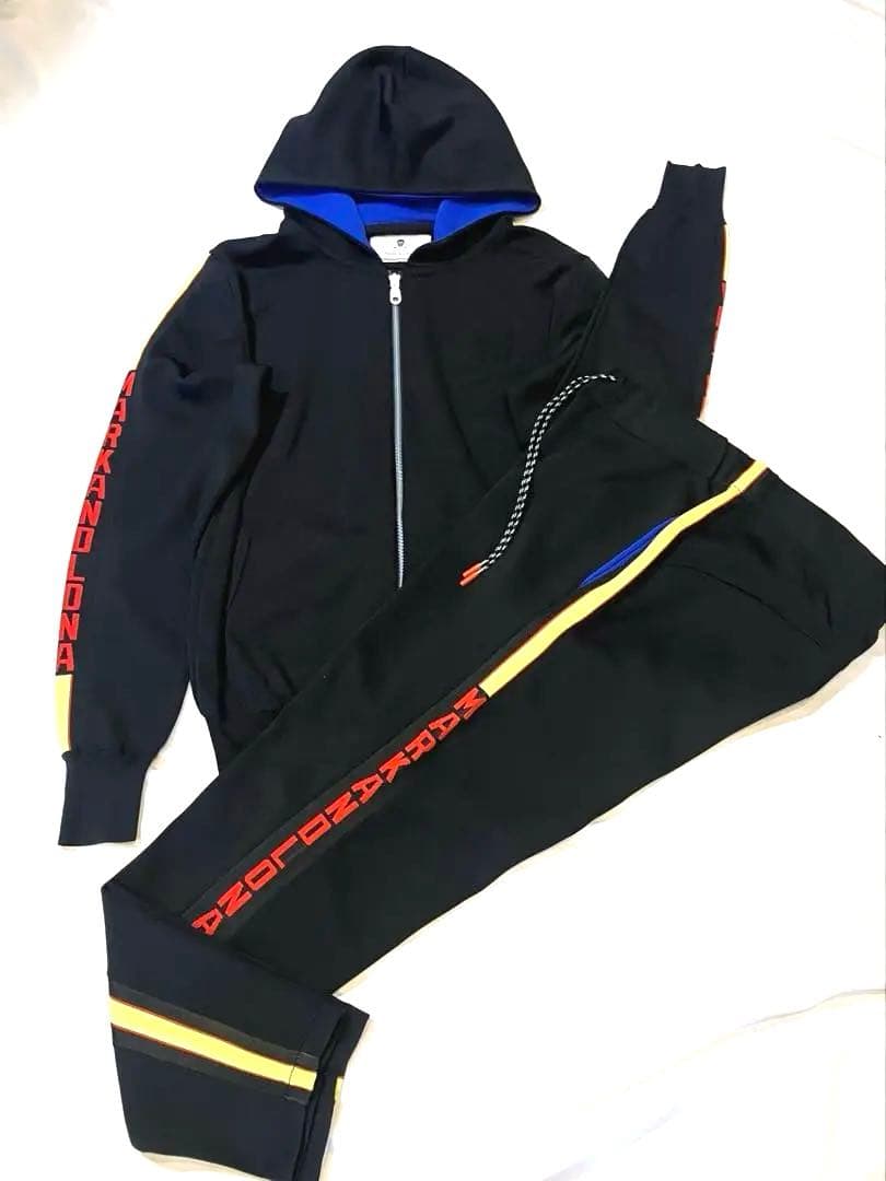 ⭐️マークアンドロナ セットアップ ブラック 黒 パーカー パンツ スカル