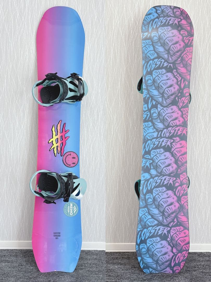62超豪華❗️LOBSTER×FLUX スノーボードセット★154cm+ビン付