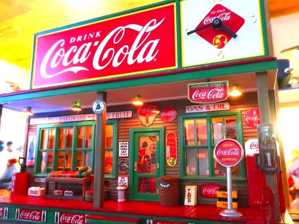 コカコーラ★オールドストア ジオラマクロック アメリカンダイナー ルート66