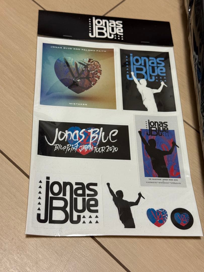 Jonas Blue パーカー フーディー ステッカー ハートデザイン Lサイズ