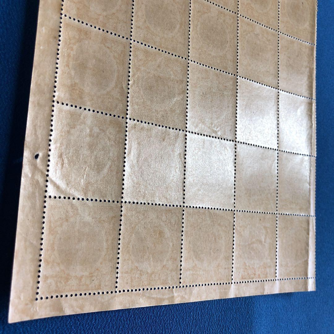 カタログ価５万円！裏糊ツヤピカ！大正４年　銘版！大正大礼記念切手２５枚ブロック