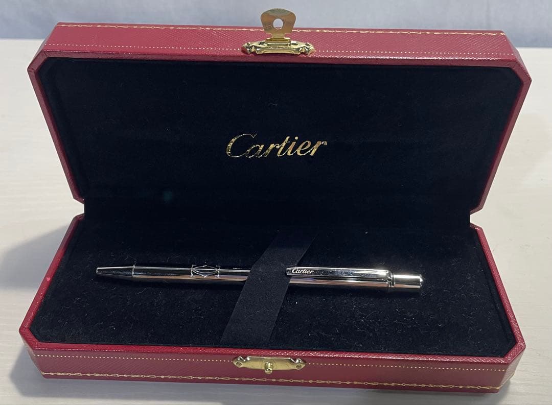 Cartier シルバー ボールペン 専用ケース付き