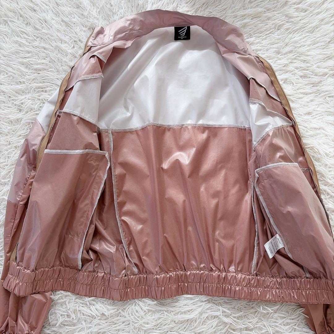 MARINESS マリネスサウナスーツ サーモンピンク 上下セット ロゴジップ