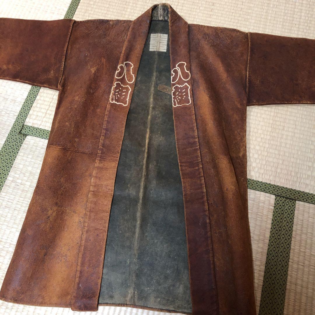 時代　江戸　火消し　鹿革　半纏　八組　②