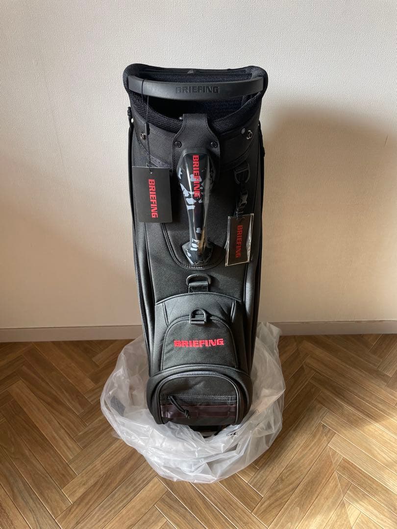 新品未使用 CR-5 #04 黒ブラック ブリーフィングゴルフキャディバッグ