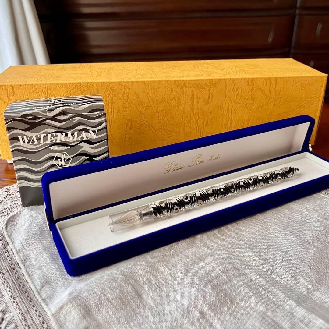 ガラスペン 佐藤勇 作 インク付き 未使用品